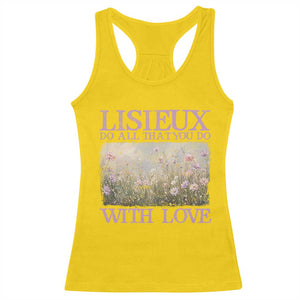 St Therese of Lisieux Racerback Tank Top Catholic Saint Gift for Girls Orthodox Christian TS10 Daisy Print Your Wear
