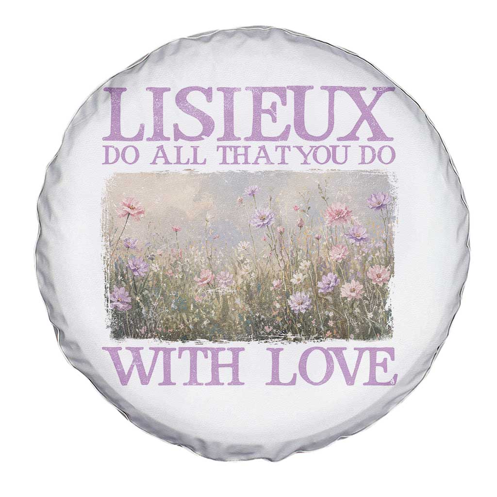 St Therese of Lisieux Spare Tire Cover Catholic Saint Gift for Girls Orthodox Christian TS10 Print Your Wear
