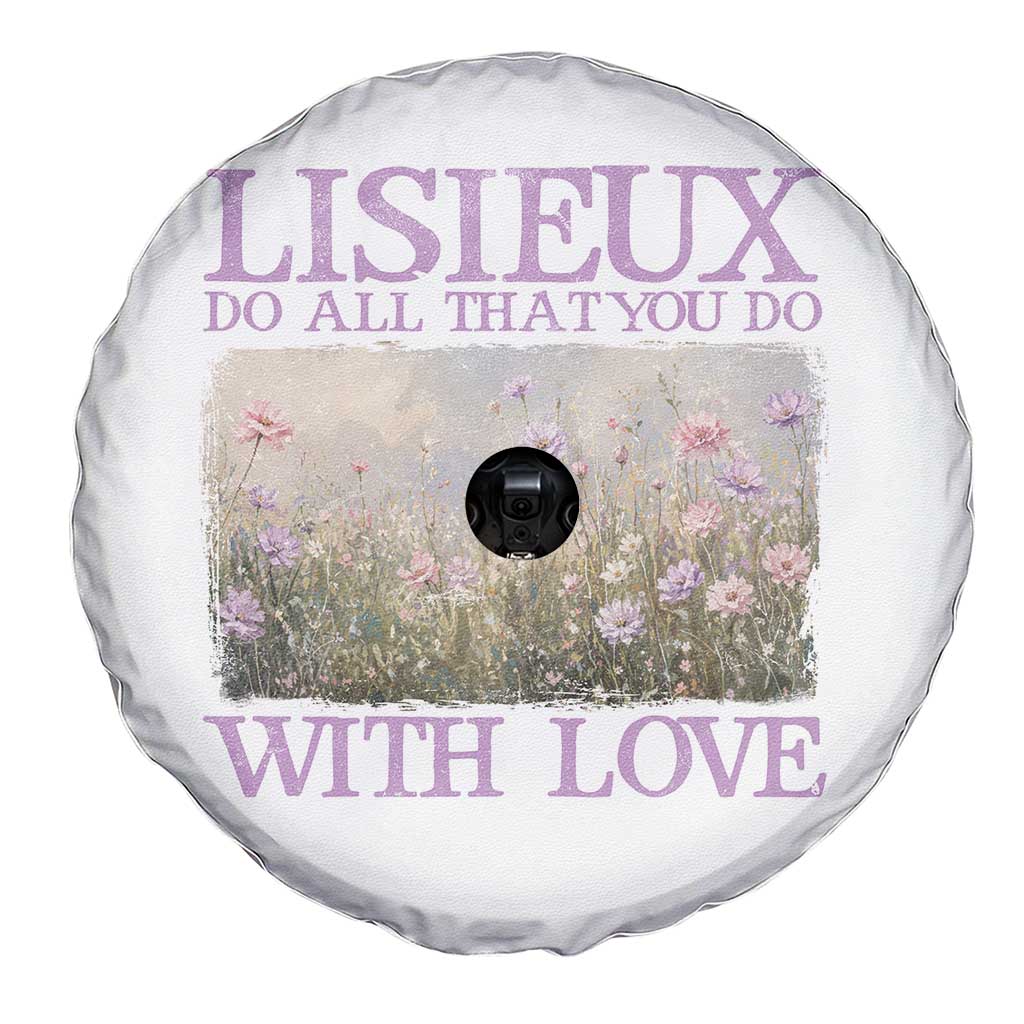 St Therese of Lisieux Spare Tire Cover Catholic Saint Gift for Girls Orthodox Christian TS10 Print Your Wear