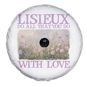St Therese of Lisieux Spare Tire Cover Catholic Saint Gift for Girls Orthodox Christian TS10 Print Your Wear
