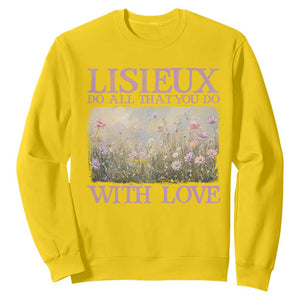St Therese of Lisieux Sweatshirt Catholic Saint Gift for Girls Orthodox Christian TS10 Daisy Print Your Wear