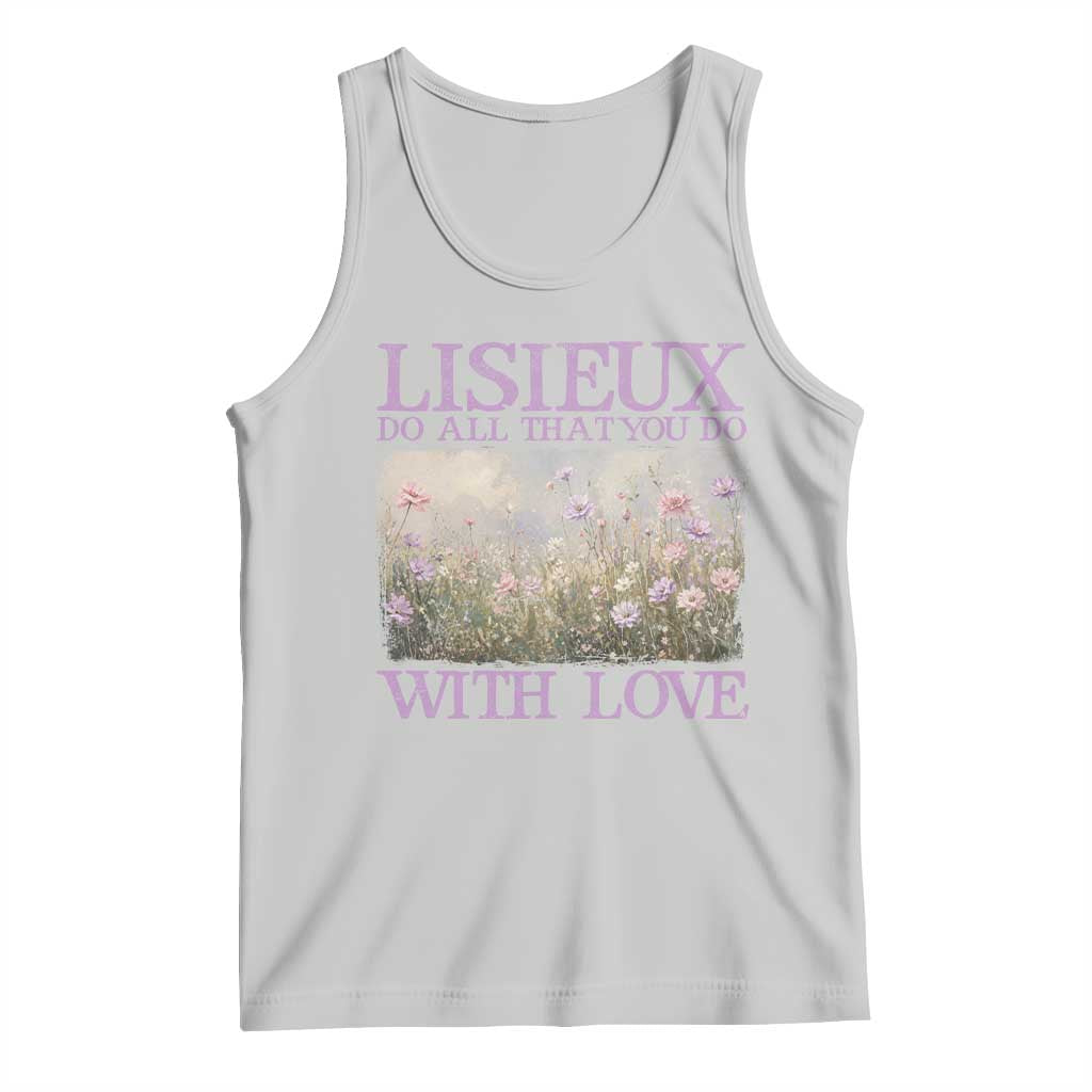 St Therese of Lisieux Tank Top Catholic Saint Gift for Girls Orthodox Christian TS10 Ash Print Your Wear