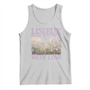 St Therese of Lisieux Tank Top Catholic Saint Gift for Girls Orthodox Christian TS10 Ash Print Your Wear