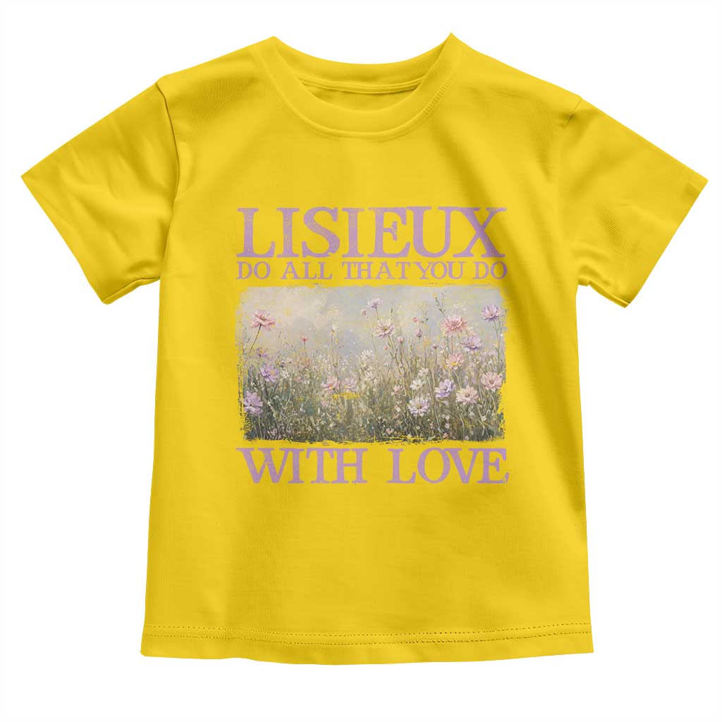 St Therese of Lisieux Toddler T Shirt Catholic Saint Gift for Girls Orthodox Christian TS10 Daisy Print Your Wear