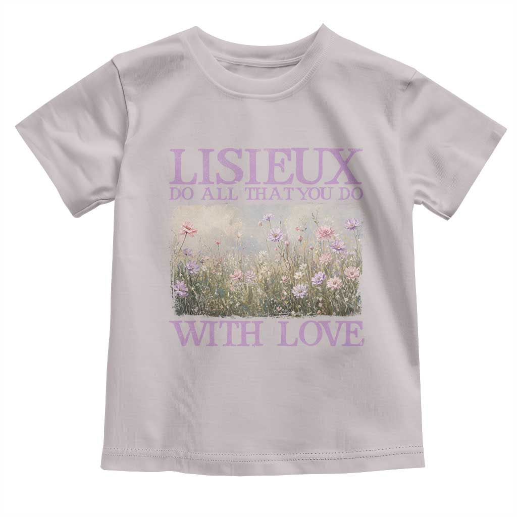 St Therese of Lisieux Toddler T Shirt Catholic Saint Gift for Girls Orthodox Christian TS10 Ice Gray Print Your Wear