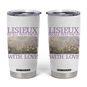 St Therese of Lisieux Tumbler Cup Catholic Saint Gift for Girls Orthodox Christian TS10 White Print Your Wear
