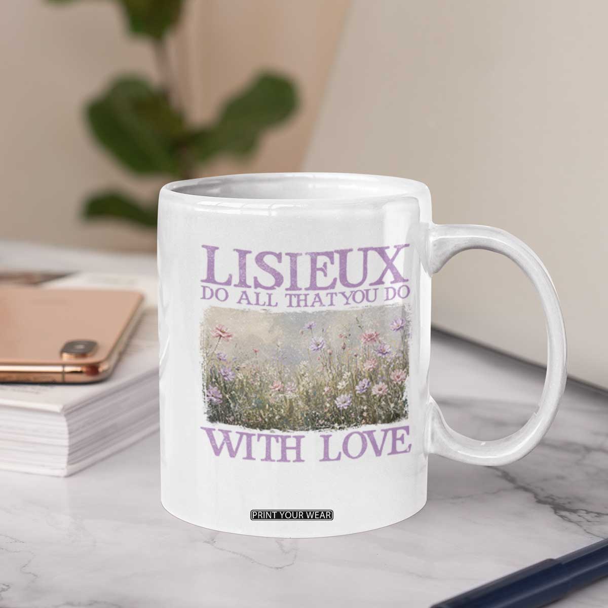 St Therese of Lisieux Coffee Mug Catholic Saint Gift for Girls Orthodox Christian TS10 Print Your Wear