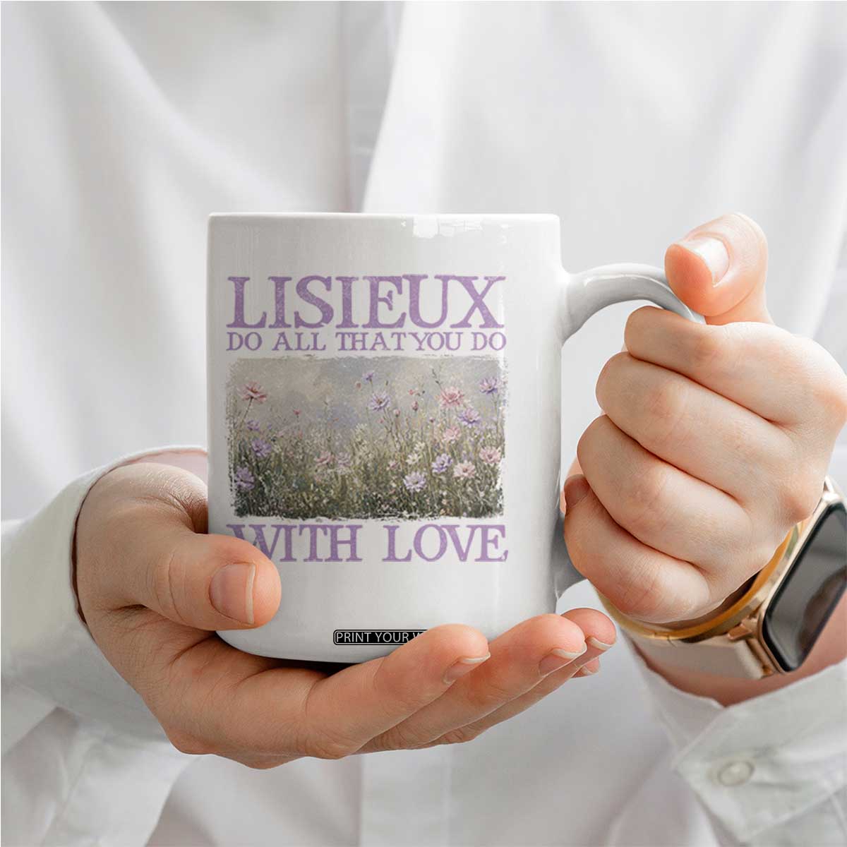 St Therese of Lisieux Coffee Mug Catholic Saint Gift for Girls Orthodox Christian TS10 Print Your Wear