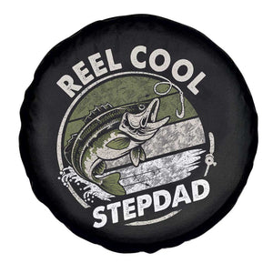 Reel Cool Stepdad Spare Tire Cover Fathers Day Gift for Fisherman Bonus Dad