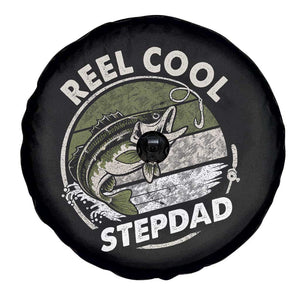 Reel Cool Stepdad Spare Tire Cover Fathers Day Gift for Fisherman Bonus Dad