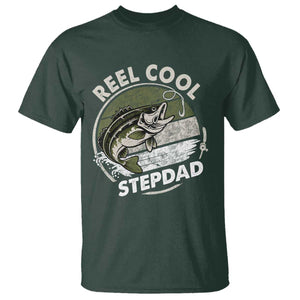 Reel Cool Stepdad T Shirt Fathers Day Gift for Fisherman Bonus Dad
