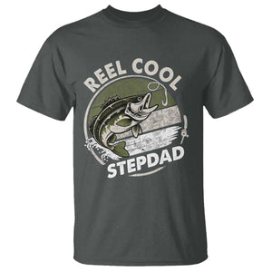 Reel Cool Stepdad T Shirt Fathers Day Gift for Fisherman Bonus Dad