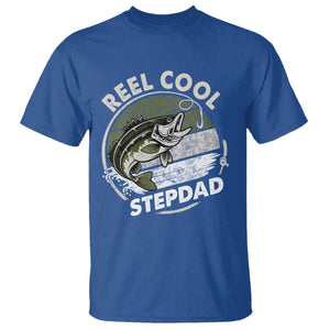Reel Cool Stepdad T Shirt Fathers Day Gift for Fisherman Bonus Dad