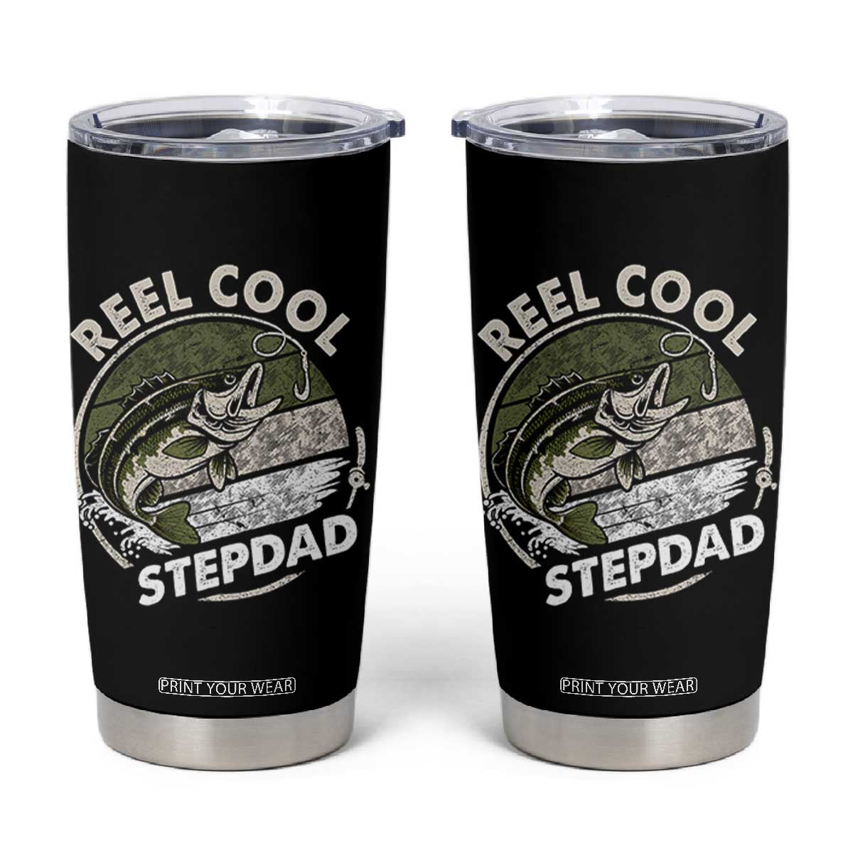 Reel Cool Stepdad Tumbler Cup Fathers Day Gift for Fisherman Bonus Dad
