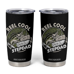 Reel Cool Stepdad Tumbler Cup Fathers Day Gift for Fisherman Bonus Dad