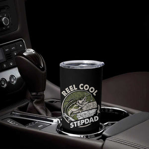 Reel Cool Stepdad Tumbler Cup Fathers Day Gift for Fisherman Bonus Dad