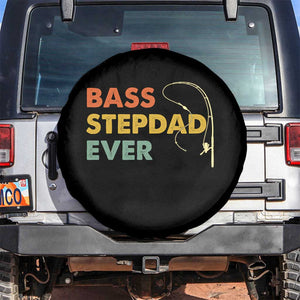Fishing Bonus Dad Spare Tire Cover Retro Bass Stepdad Ever Fathers Day Fisherman TS10 No hole Black Print Your Wear