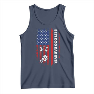 Best Dog Dad Ever Tank Top Fathers Day Gift From Dog USA Flag Puppy Lover Paw