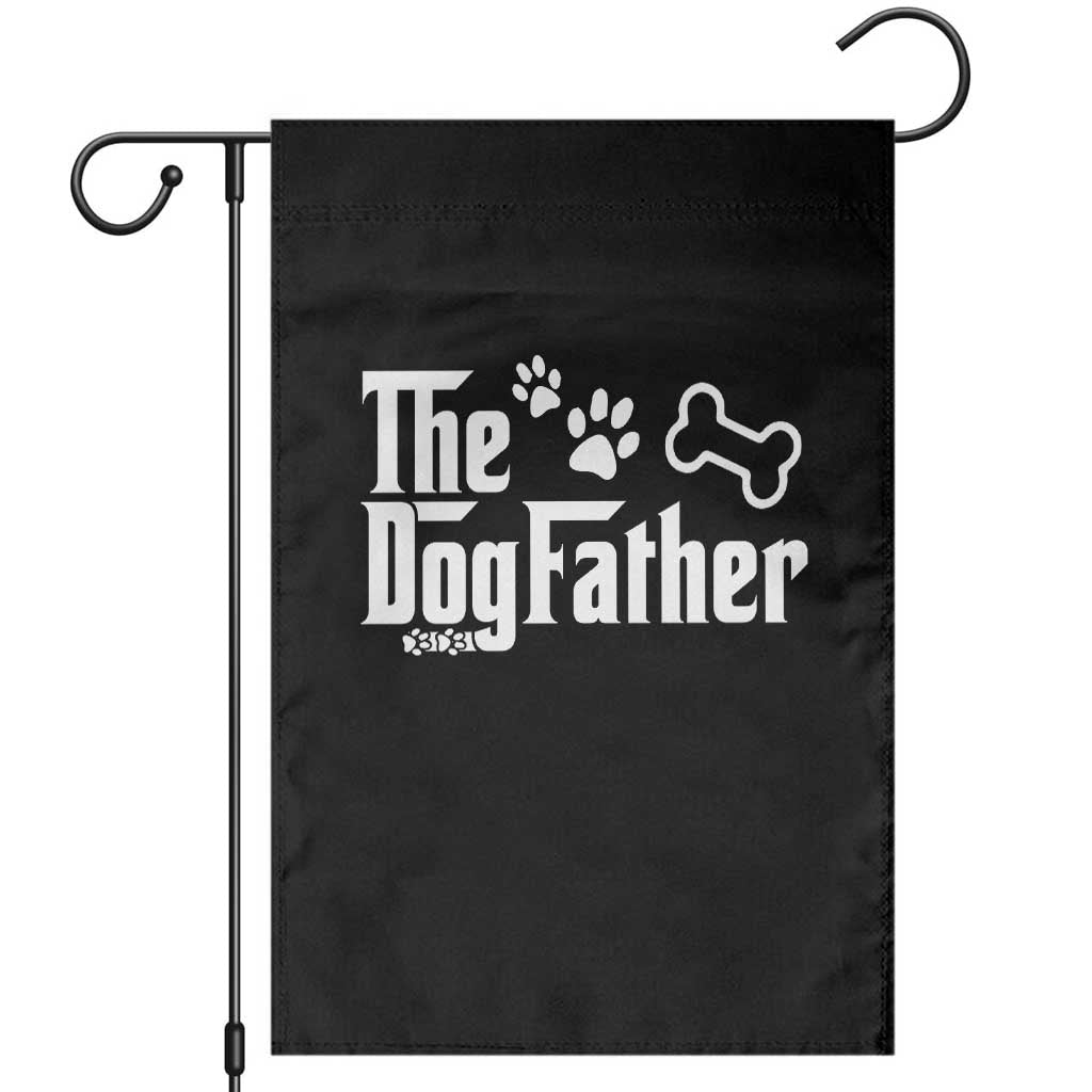 Dog Dad Garden Flag The Dogfather Fathers Day Gift For Dog Lovers TS10 Black Print Your Wear