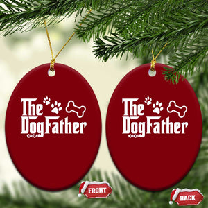 Dog Dad Ceramic Ornament The Dogfather Fathers Day Gift For Dog Lovers