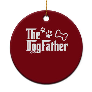 Dog Dad Ceramic Ornament The Dogfather Fathers Day Gift For Dog Lovers