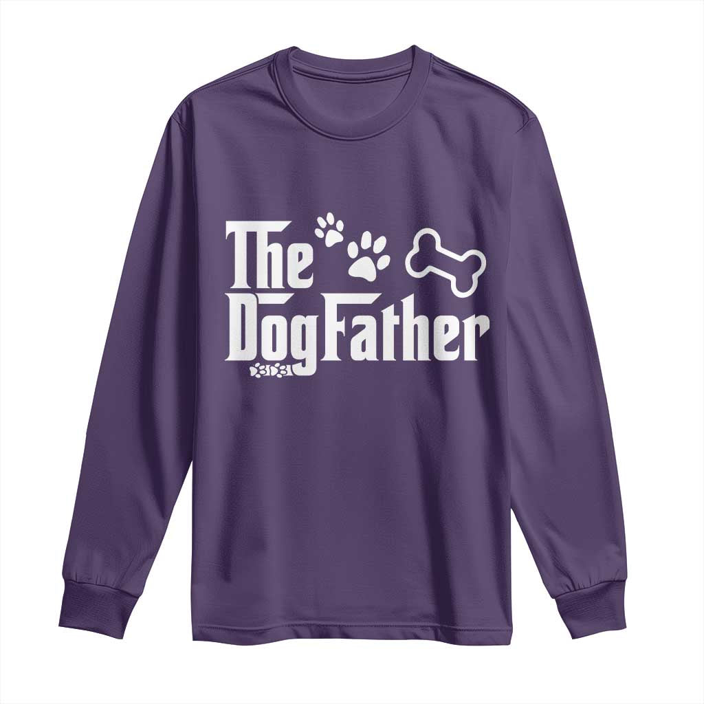 Dog Dad Long Sleeve Shirt The Dogfather Fathers Day Gift For Dog Lovers