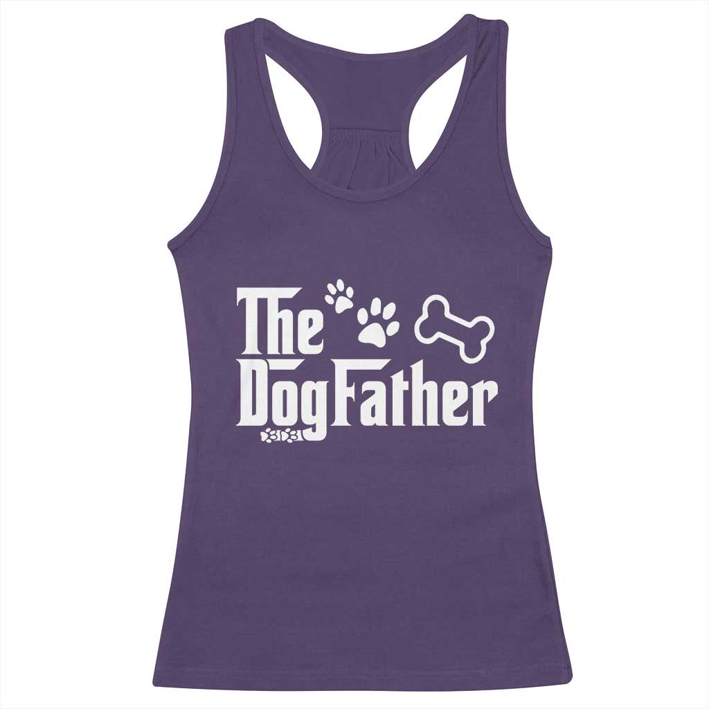 Dog Dad Racerback Tank Top The Dogfather Fathers Day Gift For Dog Lovers