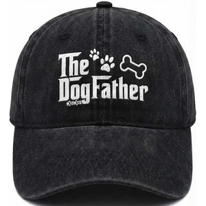 Dog Dad Washed Cotton Baseball Cap The Dogfather Fathers Day Gift For Dog Lovers
