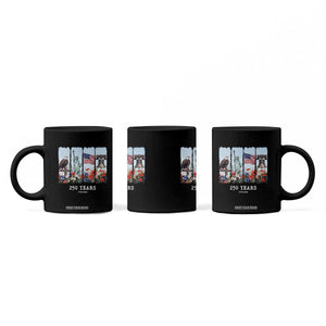 250 Years American 1776 2026 Coffee Mug 250th 4th July Independence Day Eagle Statue of Liberty Flag