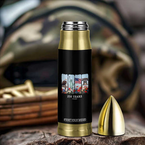 250 Years American 1776 2026 Bullet Tumbler 250th 4th July Independence Day Eagle Statue of Liberty Flag