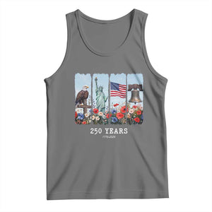 250 Years American 1776 2026 Tank Top 250th 4th July Independence Day Eagle Statue of Liberty Flag