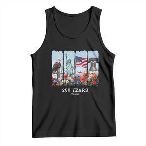 250 Years American 1776 2026 Tank Top 250th 4th July Independence Day Eagle Statue of Liberty Flag