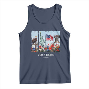 250 Years American 1776 2026 Tank Top 250th 4th July Independence Day Eagle Statue of Liberty Flag