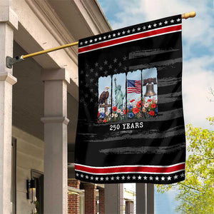 250 Years American 1776 2026 Patriotic Garden Flag 250th 4th July Independence Day Eagle Statue of Liberty Flag