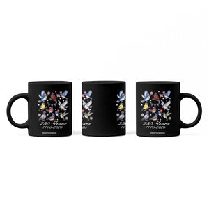 USA 250th Anniversary Bird Coffee Mug Patriotic American Birds Independence Day Birdwatchers Birders