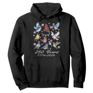 USA 250th Anniversary Bird Hoodie Patriotic American Birds Independence Day Birdwatchers Birders