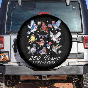 USA 250th Anniversary Bird Spare Tire Cover Patriotic American Birds Independence Day Birdwatchers Birders
