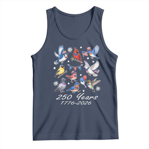 USA 250th Anniversary Bird Tank Top Patriotic American Birds Independence Day Birdwatchers Birders