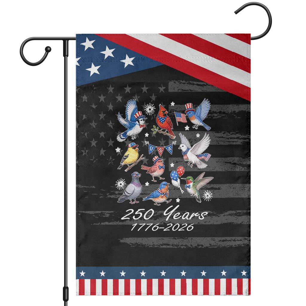 USA 250th Anniversary Bird Patriotic Garden Flag American Birds Independence Day Birdwatchers Birders
