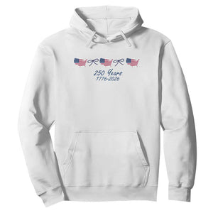 250th Anniversary USA Hoodie American Flag Dainty Bow 4th of July