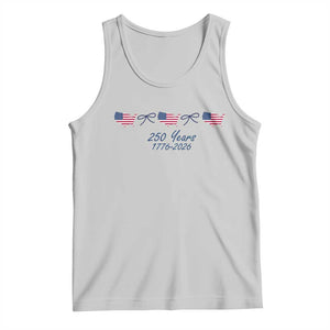 250th Anniversary USA Tank Top American Flag Dainty Bow 4th of July