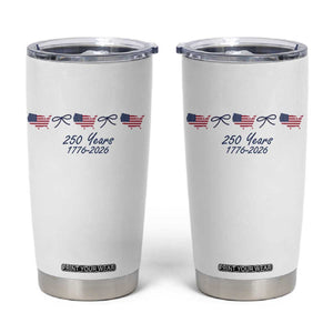 250th Anniversary USA Tumbler Cup American Flag Dainty Bow 4th of July