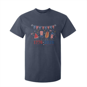 250 Years American 1776 2026 T Shirt For Kid Patriotic Watermelon Hotdog Firework 250th 4th July Independence Day