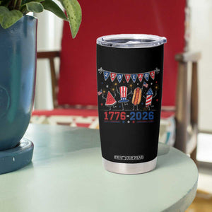 250 Years American 1776 2026 Tumbler Cup Patriotic Watermelon Hotdog Firework 250th 4th July Independence Day