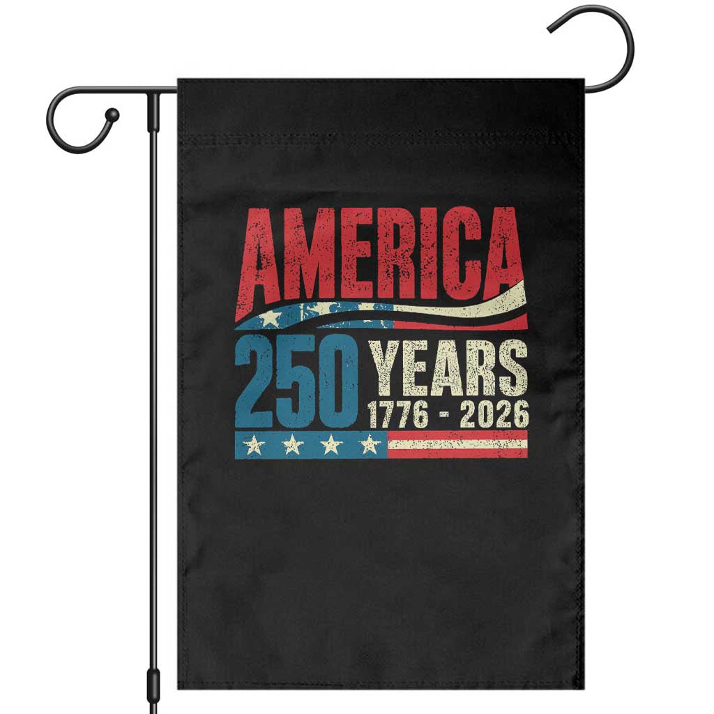 250th Anniversary USA Garden Flag Retro 250 Years American 1776 2026 US Flag