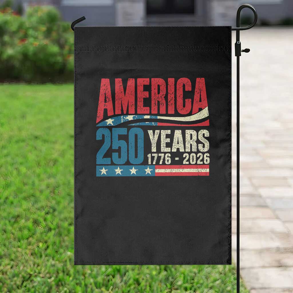250th Anniversary USA Garden Flag Retro 250 Years American 1776 2026 US Flag
