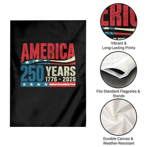 250th Anniversary USA Garden Flag Retro 250 Years American 1776 2026 US Flag