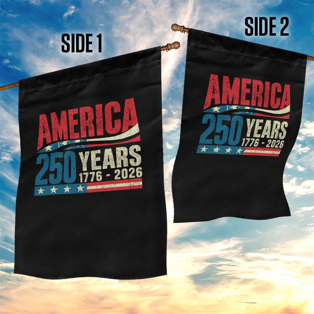 250th Anniversary USA Garden Flag Retro 250 Years American 1776 2026 US Flag