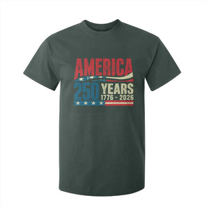 250th Anniversary USA T Shirt For Kid Retro 250 Years American 1776 2026 US Flag