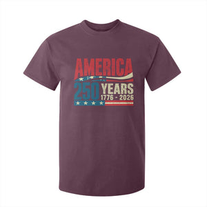 250th Anniversary USA T Shirt For Kid Retro 250 Years American 1776 2026 US Flag